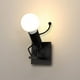 thumbnail image 1 of Aplique de pared LED para interior, lámpara de pared moderna, lámpara de metal vintage E27 para sala de estar, dormitorio, pasillo, escalera y camino., 1 of 5