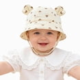 thumbnail image 6 of CAUYDY 18 Months Toddler Sun Hat 9-12 Months Baby Infant Girls Summer Cute Wide Brim Bucket Hats 2T 3T 4T Kids Boys Girls Adjustable Sun Protection Beach Hat (Sizes 3-12 Months,Light Yellow), 6 of 6