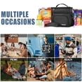 thumbnail image 2 of INSMEER Bolsa del Almuerzo, 16 Litros Lonchera T&eacute;rmica para Comida Reutilizable Hielera Termica de 2 Capas para Hombres y mujeres, grande Capacidad Bolsa t&eacute;rmica para oficina (Ne, 2 of 7