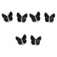 thumbnail image 2 of 6x Cubiertas de botones de mariposa Accesorios de ropa Suministros de moda brillantes Esmoquin Negro, 2 of 9