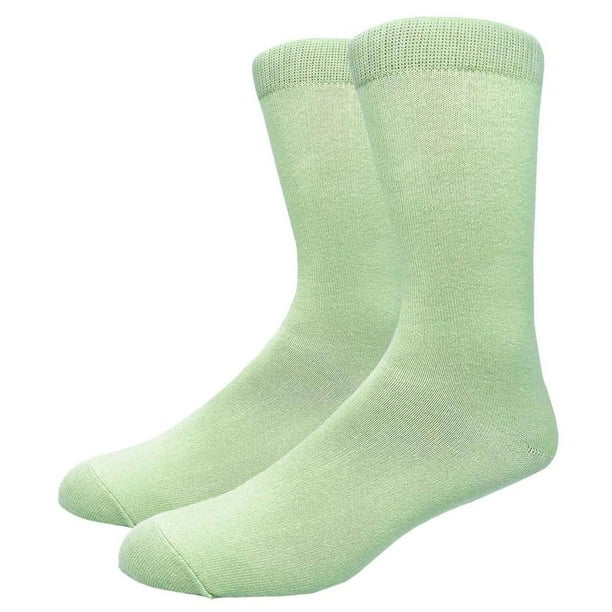 Solid Color Crew Cotton Dress Socks Mint Walmart