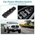 thumbnail image 2 of Interruptor de ventana eléctrica del lado del conductor delantero izquierdo de Unique Bargains compatible con Dodge Ram 1500 2500 3500 2002-2010 No.68171680AA, 2 of 7