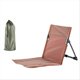 thumbnail image 3 of Brown Folding Beach Chair Portable Seat Low Beach Chair, 3 of 5