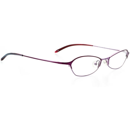 Image of Clip-On ONLY - Geometric Oval Shape for Metal Full Rim Frame - Prescription Eyeglasses RX Purple Haze