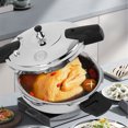 thumbnail image 1 of Stainless Steel Pressure Cooker, 80KPA Rapid Heat Conduction, Multifunctional Design for Electric Gas Stoves,  Valve, 1 of 8