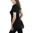 thumbnail image 4 of ToBeInStyle Women's Ruffled Chiffon Bottom Knit Top, 4 of 4