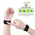 thumbnail image 7 of XIRQI 2pcs Morning Sickness Wrist Bands Anti Motion Sickness Wristband (Black), 7 of 7