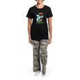 thumbnail image 4 of CafePress - Card Shark Women's Dark Pajamas - Women's Short Sleeve Print T-Shirt and Pants Dark Cotton Pajama Set, 4 of 7