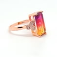 thumbnail image 3 of Iris Statement Ring Womens Rainbow Cz Rose Plated Womens Ginger Lyne Collection, 3 of 5