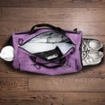 thumbnail image 3 of Bolsa de gimnasio Fitgriff con compartimento para zapatos y artículos húmedos, color morado, 19 x 10 x 10 cm, 3 of 6