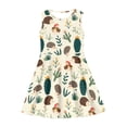 thumbnail image 3 of Yuyamidu Hedgehog Cactus Tank Top A Line Dress Skin Friendly Kids Flowy Swing Dresses Size 11-12T Casual Knee Length Midi Dresses Girls Casual A-Line Dress, 3 of 6