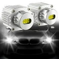 thumbnail image 3 of 4 Piezas Angel Eyes CANbus 80W LED Faro Marcador Bombillas Sin Errores para BMW E90 E91 3 Series 2005-2008 Super Blanco, 3 of 5