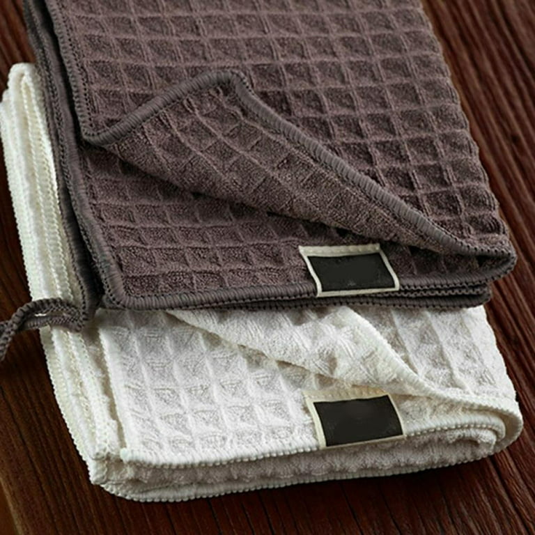 Waffle Weave Towel, Microfiber Waffle Weave Drying Towel Cloth for Car  Detailing, Home Kitchen Bars All-Purpose Streakless Microfiber Cleaning  Cloth