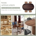 thumbnail image 3 of Oval Fitted Tablecloth with Elastic Edged Rustic Aged Wooden Texture Background Waterproof Wipeable Table Cover for Indoor Outdoor Patio Use, Fits 48"x68" Oval Tables, Style59, 3 of 4