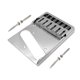 thumbnail image 2 of Componente de puente de latón para guitarra eléctrica, pieza de reparación duradera para el sustain de la guitarra. Plata, 2 of 9