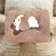 thumbnail image 4 of Cute Plush Rechargeable Hot Water Bag With Heating Function, Portable For Hand Warmer, Neck Pain, Shoulder Relief, 10X8X3In 1.2Lb, 4 of 8