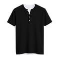 thumbnail image 6 of Kelon Dresses for Women Short Sleeve Shirts Henley Summer Loose Fit Tops Trendy Dressy Blouses Shirts, M, 6 of 6