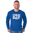 thumbnail image 5 of Cheat Day Pizza Fitness Food Craving Long Sleeve TShirt Men Women Brisco Brands L, 5 of 6