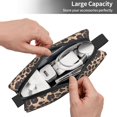 thumbnail image 5 of Portable Storage Bag 7.9×3.5×2.4in Simple Design Convenient Storage And Finishing Bag Light Body Can Be Used As A Cosmetic Bag Storage Bag Leopard-5, 5 of 8