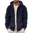 thumbnail image 2 of Bainana Zip Up Hoodies For Mens Long Sleeve Trendy Zipper Hoody Solid Color Hooded Shirts Workout Wear Fall Outfit Size M, 2 of 7