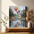 thumbnail image 6 of Hot Air Balloon Watercolor Landscape Canvas Wall Art Home Decor for Living Room Bedroom Office Hotel Lobby, 6 of 8