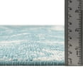 thumbnail image 5 of Unique Loom Lennon Collection Area Rug - Zal (2' x 6' 1" Runner Light Blue/Ivory), 5 of 7