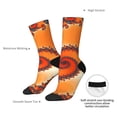 thumbnail image 4 of KLL Orange Rotating Print Cool Socks Men's Women's Crew Socks Funny Crazy Novelty Stockings, 4 of 6