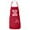 Red, variant on FASCIINOÂ® Grill and Chill Chef Apron with Two Front Pockets