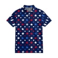 thumbnail image 3 of Men's USA 250th Anniversary American Flag Palm Tree Polo Shirt Patriotic Casual Short Sleeve America 250 Merchandise, 3 of 6