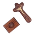 thumbnail image 4 of Cruces de madera para bautismo con textura natural, magnéticas, pulidas y exquisitas, para decoración del hogar, regalos, 4 of 10