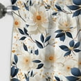 thumbnail image 3 of Designart "White Blossom Harmony Floral Design" Floral Blackout Curtain Single Panel, 3 of 4