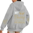 thumbnail image 2 of My Daddy Watches Over Me From Heaven Hoodies for Women Memorial Hoodie Graphic Hooded Sweatshirt Pullover with Pockets, 2 of 6