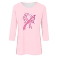 thumbnail image 4 of frariair ​Comfort Fit Awareness Top Featuring Ribbon Emblem And Soft Fabric Perfect For Fundraiser Walks And Family Gatherings​ Pink, 4 of 4