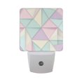 thumbnail image 6 of Yayeee LED Night Light for The Home Plug in With Light Sensors 2 Pack, Purple Geometric, 6 of 6