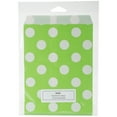thumbnail image 2 of Srm Merchandise Bags 5.13"x6.38" 12/pkg-lime Green W/white Dots, 2 of 2