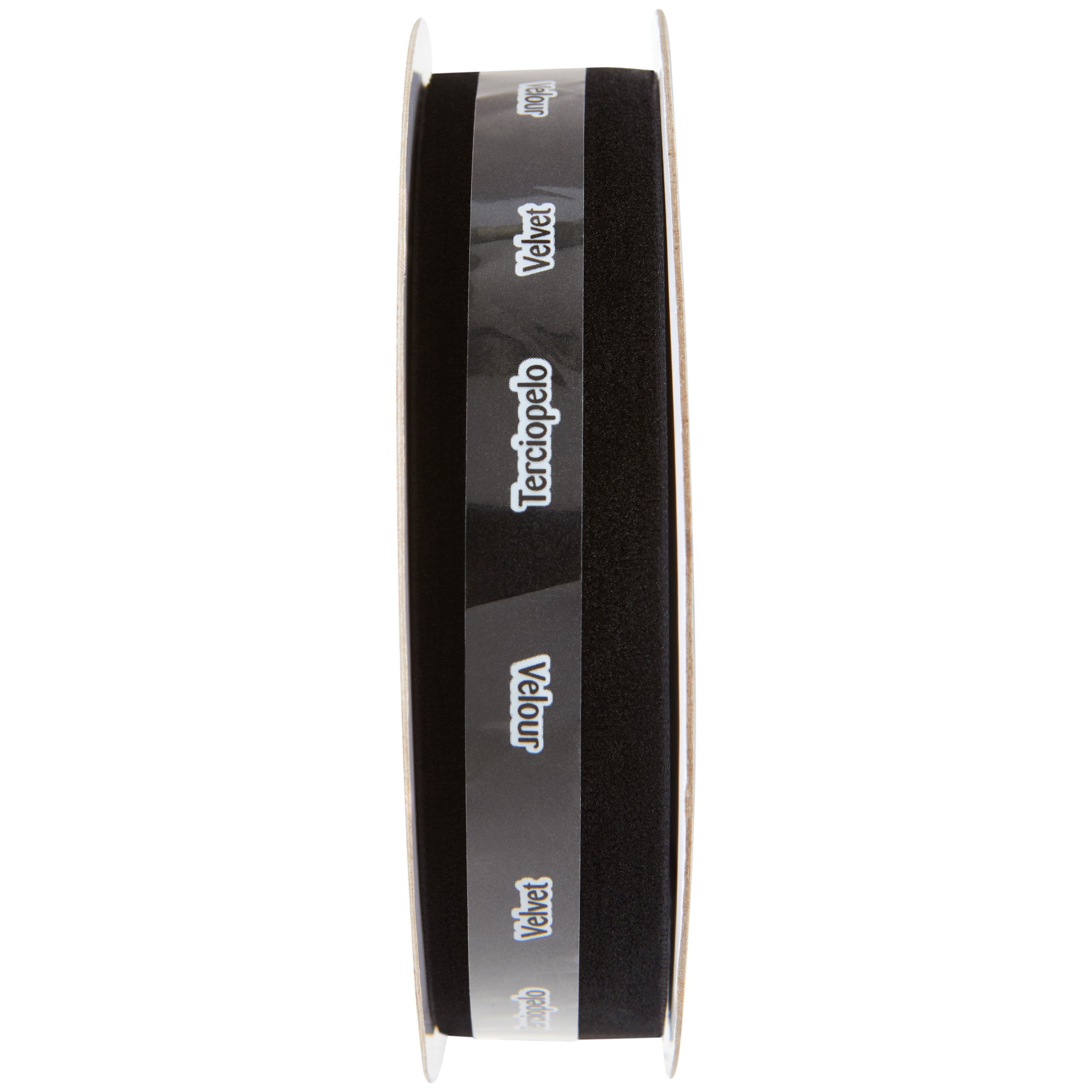 Offray classiq black velvet 0.875in x 12ft for crafts and gifting