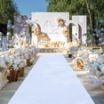 thumbnail image 6 of Extra Thick White Carpet Runner for Party, 33 Feet White Aisle Runner for Wedding Ceremony, Non-Slip Aisle Indoor Outdoor Wedding Decorations, 6 of 7