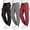 Black-Darkgrey-WineRed, variant on MOSHU 3 Pack Sweatpants for Women Athletic Joggers with Pockets Elastic Waist Lightweight Sweatpants Casual Soft Pants