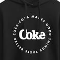 thumbnail image 3 of Coca-Cola - Coke Makes Things Taste Better - Juniors Cropped Pullover Hoodie, 3 of 5