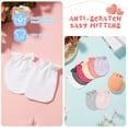 thumbnail image 2 of 9 Pairs Baby Boys Girls Mittens 0-6 Months Toddler Mittens No Scratch Solid Color Gloves Style 1, 2 of 6