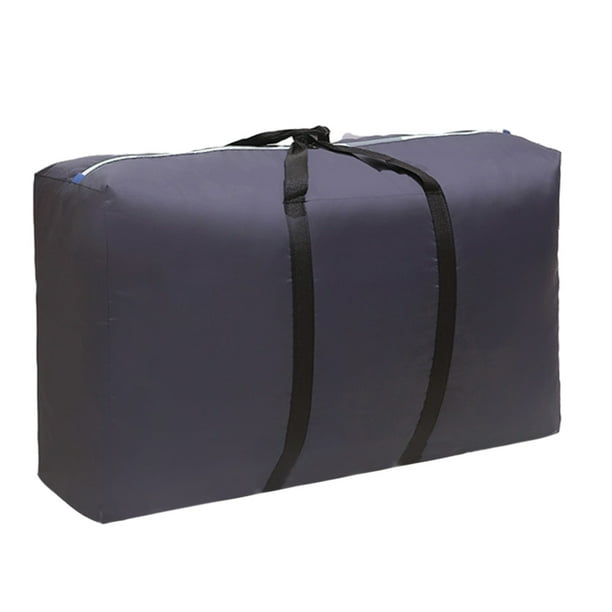 Bolsas grandes para guardar ropa de 100 L, plegables, con cremalleras, organizadores de ropa resistentes para ropa de cama, mantas y edredones. Cierre de cremallera reforzado y resistente para el