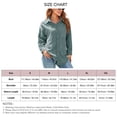 thumbnail image 7 of Women Casual Button Up Shirt Loose Turn Down Collar Long Sleeve Blouse Tops with Pocket for Office Work Olive Green M, 7 of 7