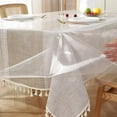 thumbnail image 5 of Rectangular Tablecloth, Transparent Table Cloth, Table Protector, Heat Resistant Waterproof Anti-Scratch Tablecloth, 5 of 5