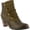 OLIVE GREEN, variant on L`Artiste Belgard Women's Bootie with Vintage Embossed Leather Detail