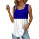 thumbnail image 4 of Puntoco Camisetas sin mangas ajustadas para mujer Camiseta sin mangas estampada para mujer Top suelto, 4 of 5
