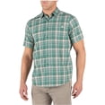 thumbnail image 2 of 5.11 Tactical Men's Poly-Cotton Hunter Plaid Short Sleeve Shirt, Style 71374, Dusty Sage Plaid, 2X-Large, 2 of 5