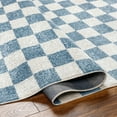 thumbnail image 4 of Livabliss Lillian Check Machine Washable Indoor Area Rug, Blue ,9'2" x 12'4", 4 of 6