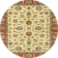 thumbnail image 1 of Ahgly Company Indoor Round Abstract Red Oriental Area Rugs, 5' Round, 1 of 6
