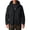 Black, variant on Sevevn Men Rain Jacket Attached Hood Regular Fit Waterproof Shell Fabric Full Zip Dual Chest Zip Pockets Side Pockets Cuffs Arm Patch For Hiking Wear