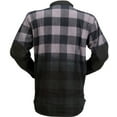 thumbnail image 2 of Z1R Duke Ombre Mens Button Up Long Sleeve Shirt Black/Gray LG, 2 of 2